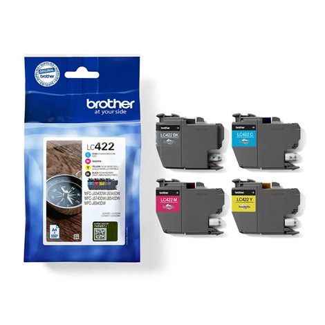 Brother LC | 422 Multipack | Black | Yellow | Cyan | Magenta | Ink cartridge | 550 pages